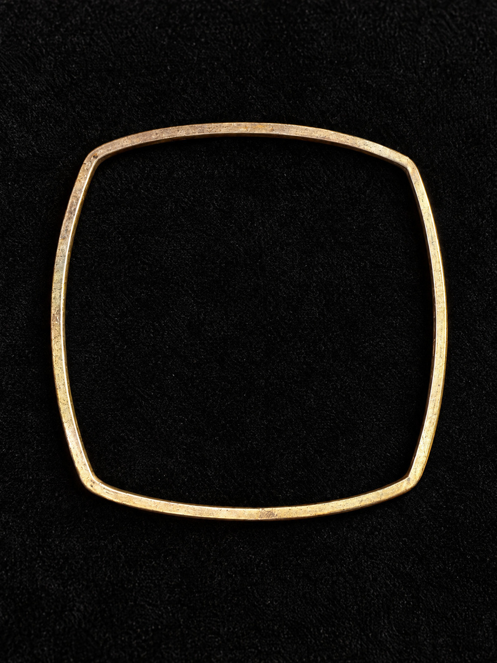 ⚜️ Silver-Tone Square Bangle | Rounded Corners | Vintage 70s Bracelet 💗
